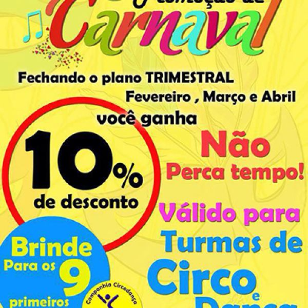 Promoção de Carnaval de circo